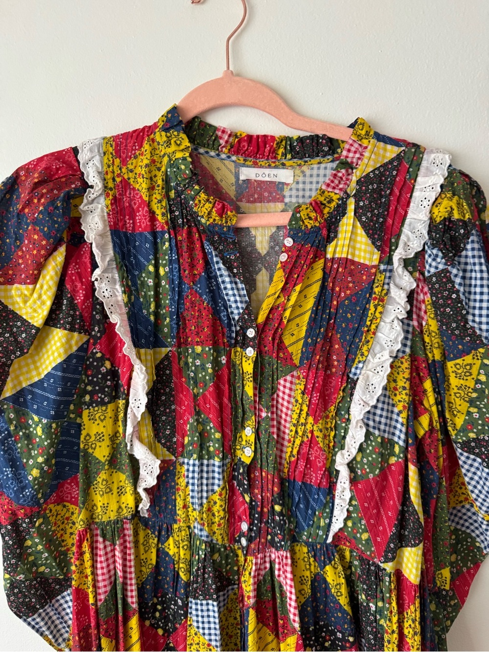 Dôen Nicolette patchwork dress, size XXL - Picture 8 of 8